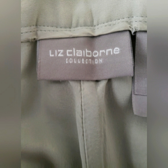LIZ CLAIBORNE HIGH WASTED PLEATED LINED 100% SILK WOMEN'S PANTS - Picture 8 of 8